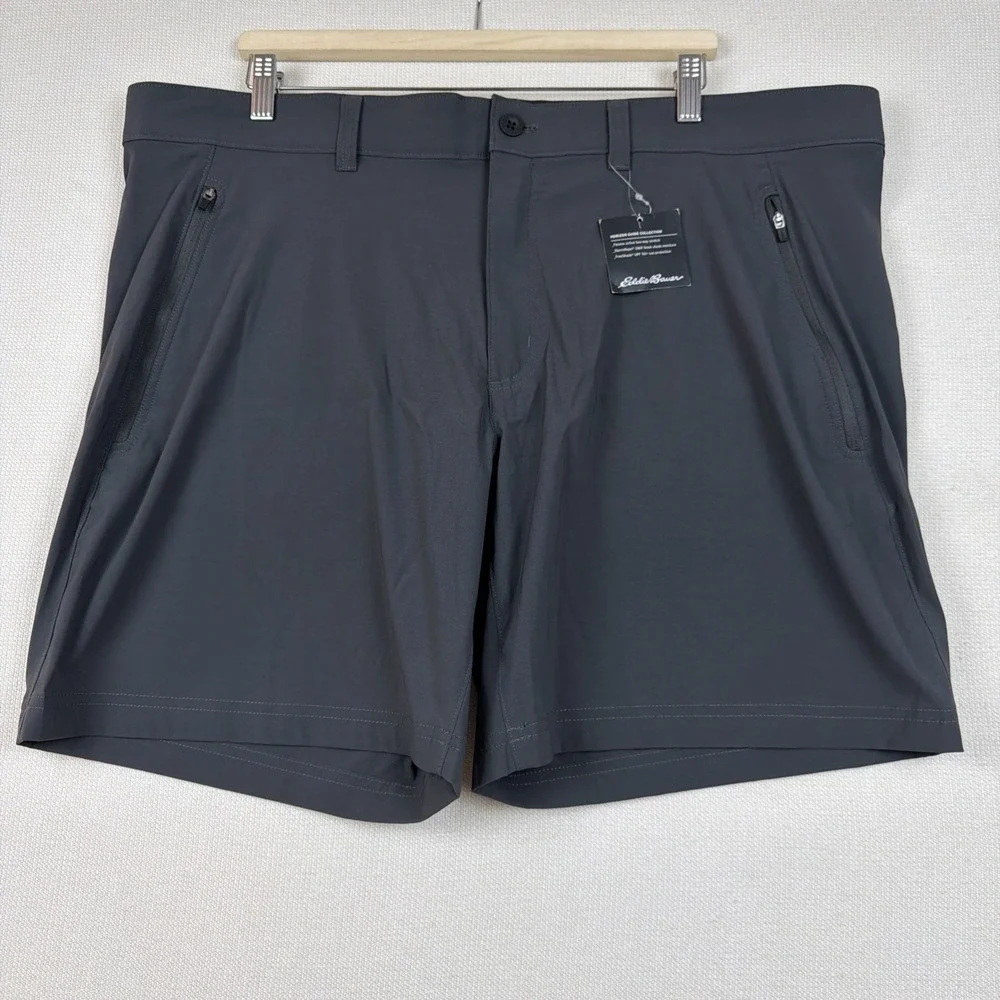 Eddie Bauer Horizon Guide Wander Hiking Shorts Mens 42 Gray NEW UPF 50 Casual